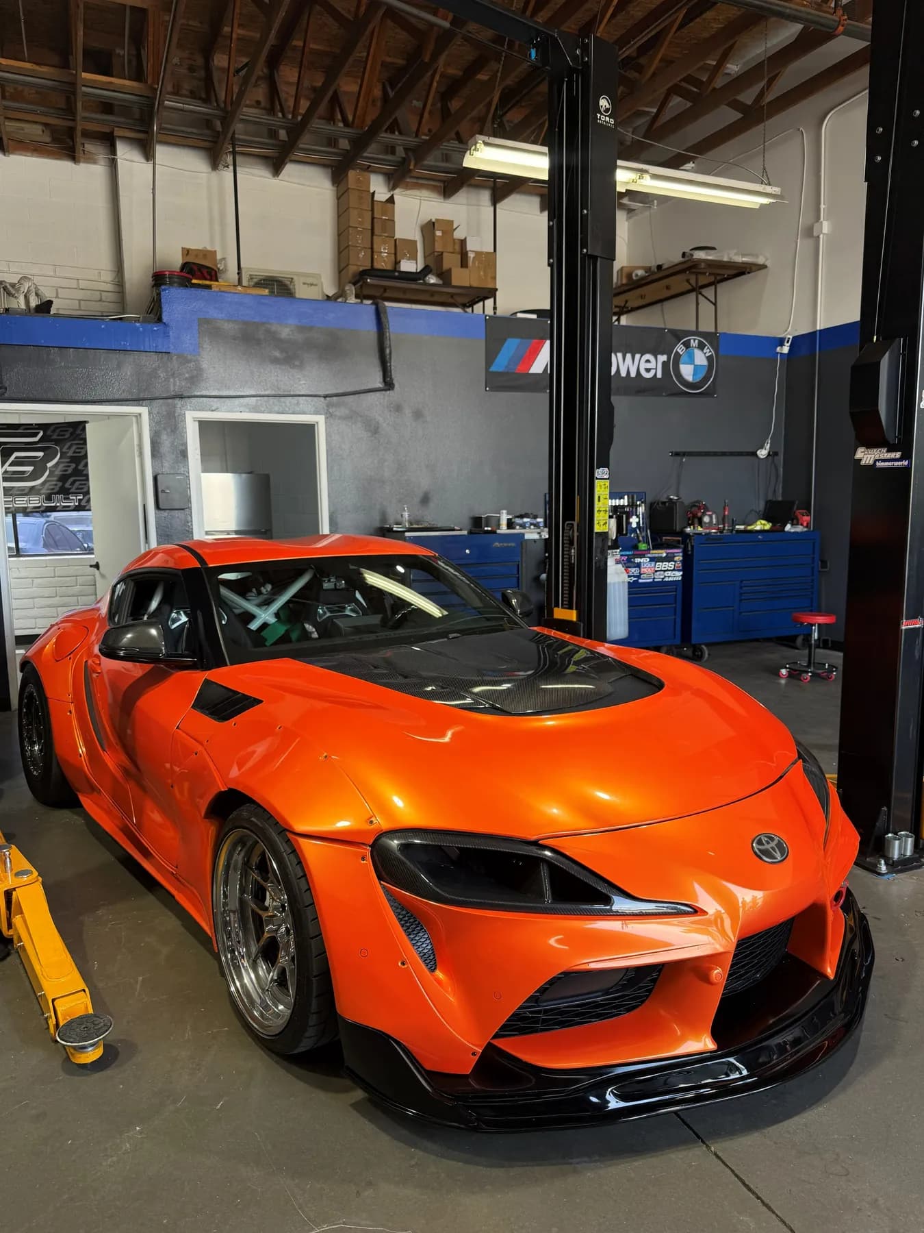 A90 Supra On The Lift